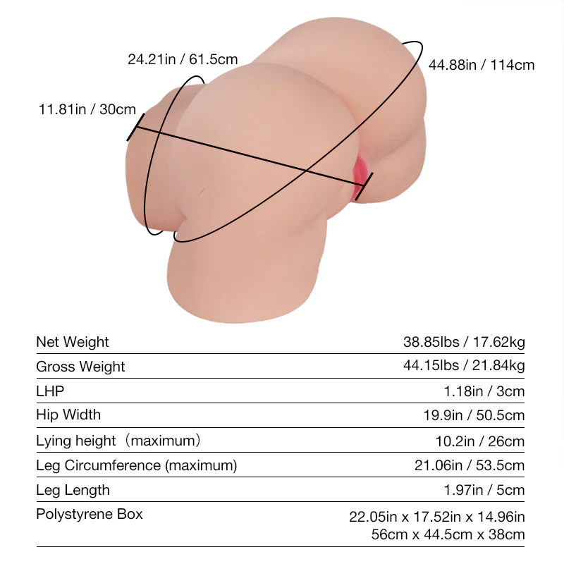 Tantaly Daisy 2.0: 38.9LB Big Ass Sex Doll Realistic Pussy Toy - Image 11