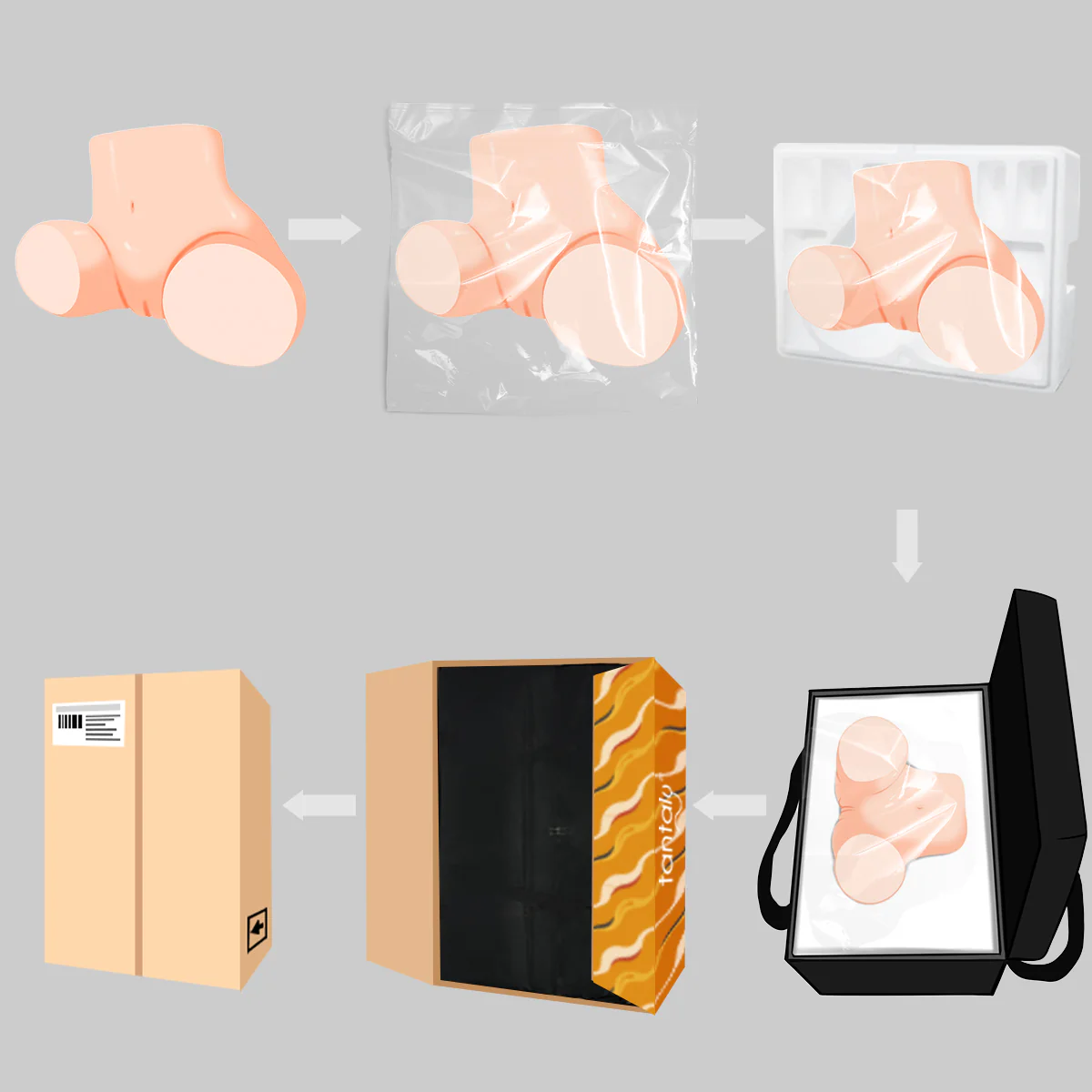 Tantaly Daisy Pro: 41.2LB Big Ass Sex Doll with Removable Vagina - Image 14