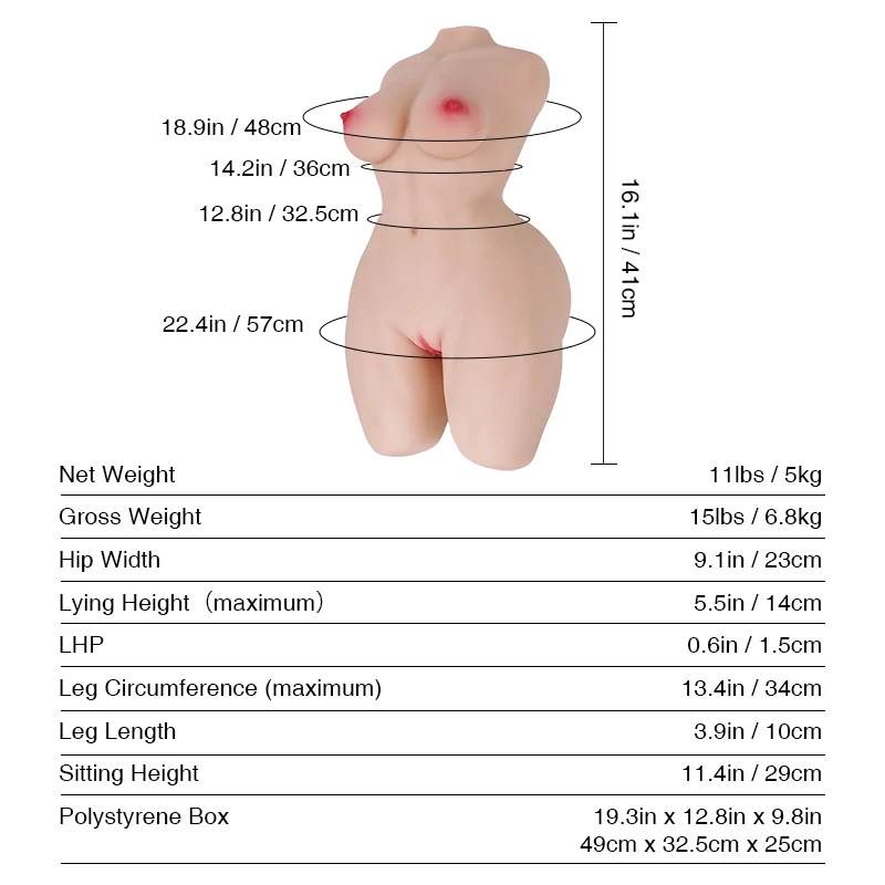 Tantaly Hannah Mini: 11LB Muscular Mini Affordable Sex Doll - Image 8