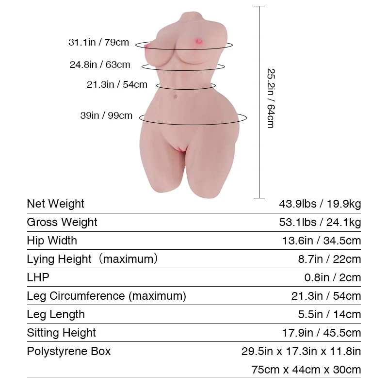 Tantaly Hannah: 43.9LB Muscular Football Girl Fit Sex Doll - Image 8