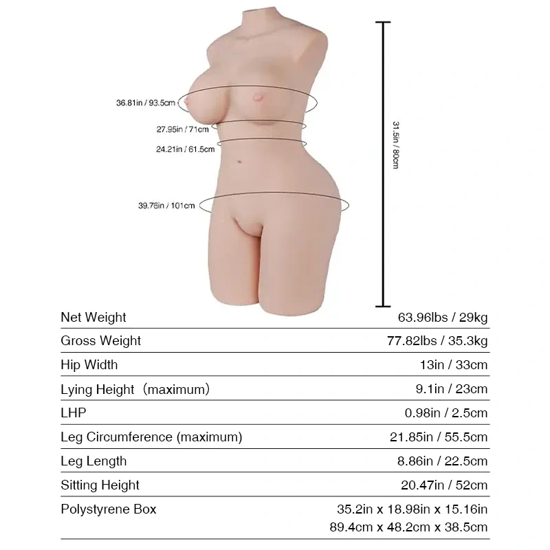Tantaly Morgpie: 63.9LB Life Size Celebrity Sex Doll - Image 8
