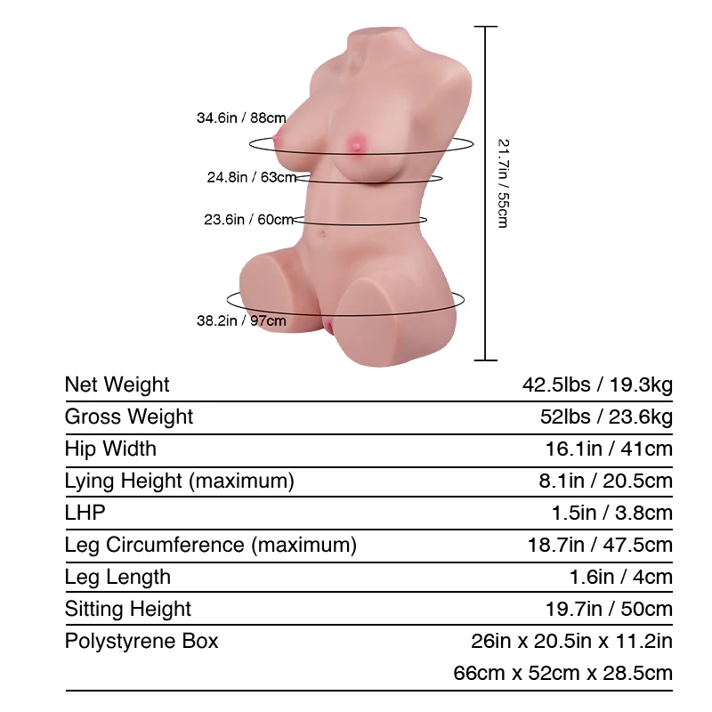 Tantaly Candice Pro: 42LB Realistic Sex Doll with Removable Vagina - Image 13