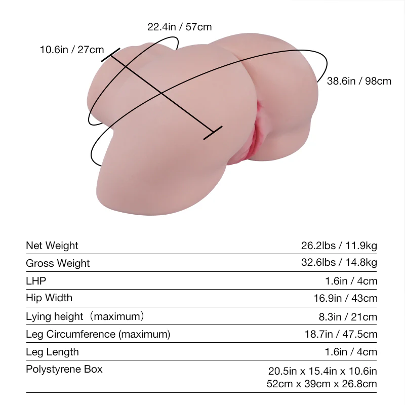 Tantaly Kylie: 26LB Realistic Ass Sex Doll with Removable Vagina - Image 8