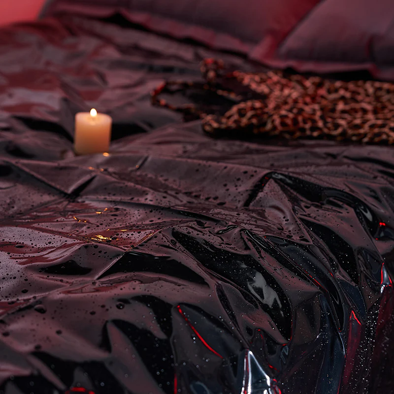Tantaly PVC Bed Sheet for Sex (86.61in × 78.74in) - Image 3